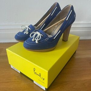 Paul Smith Meso Heels Nubuck Indigo (EU 40/US 9)